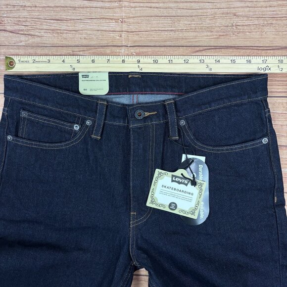 Levis 511 Slim Fit Skateboarding Jeans 34x30 Cordura Fabric Rigid Indigo - Picture 6 of 16